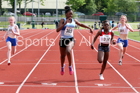 Girls under-15s 100 metres, North Eastern Track and Fields Champs., Middlesbrough. Photo: David T. Hewitson/Sports for All Pics